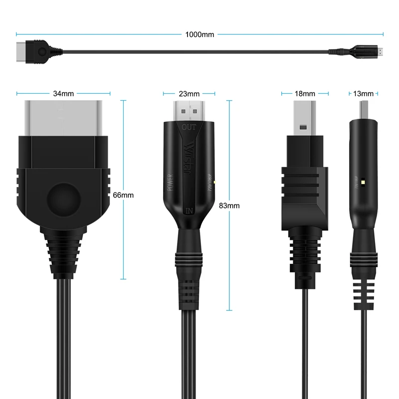 오리지널 Xbox 게임-HDMI 비디오 오디오 변환기 어댑터, 1080P Xbox-HDMI-호환 케이블, 오리지널 Xbox 게임 모니터 용
