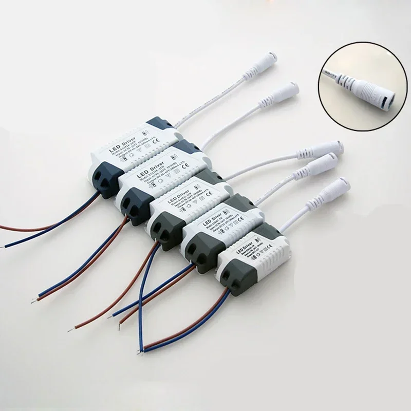 Universal LED Driver Power Supply Adapter for Lighting Transformation (3W-24W)