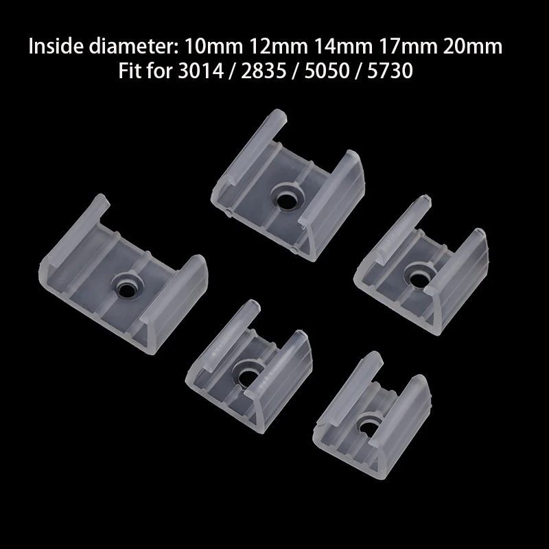 Clips de fixation pour bande LED 6mm 8mm 12mm 15mm