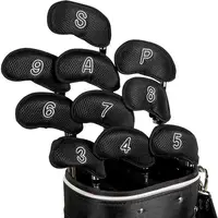 2024 New Golf Iron Cover 10PCS Golf Iron Head Cover Net Golf Iron Cover Golf Club Head Cover With Digital Christmas Gifts 2
