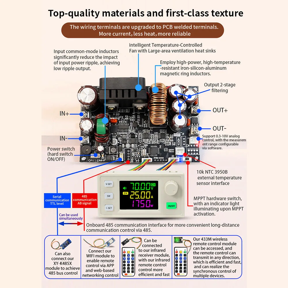 XY7025 CNC Adjustable DC Stabilized Voltage Power Supply Base