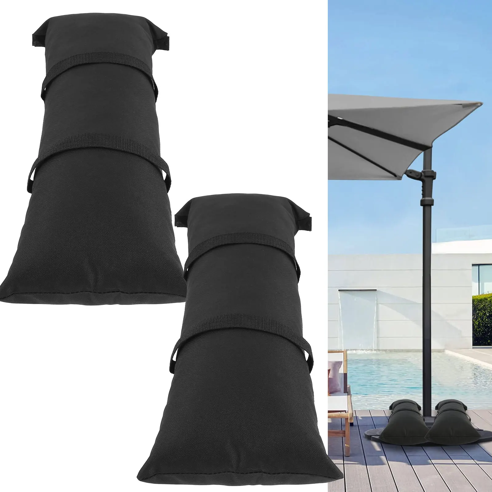 2Pcs Oxford Cloth Tent Sandbag Outdoor Garden Camping Canopy Tent Feet Weights Sandbags Weatherproof Umbrella Base Weight Bags