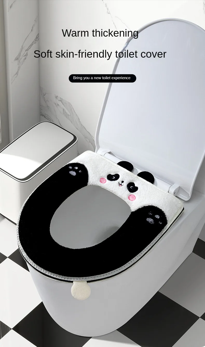 Cute Panda Toilet Seat Warmer - Universal Fit