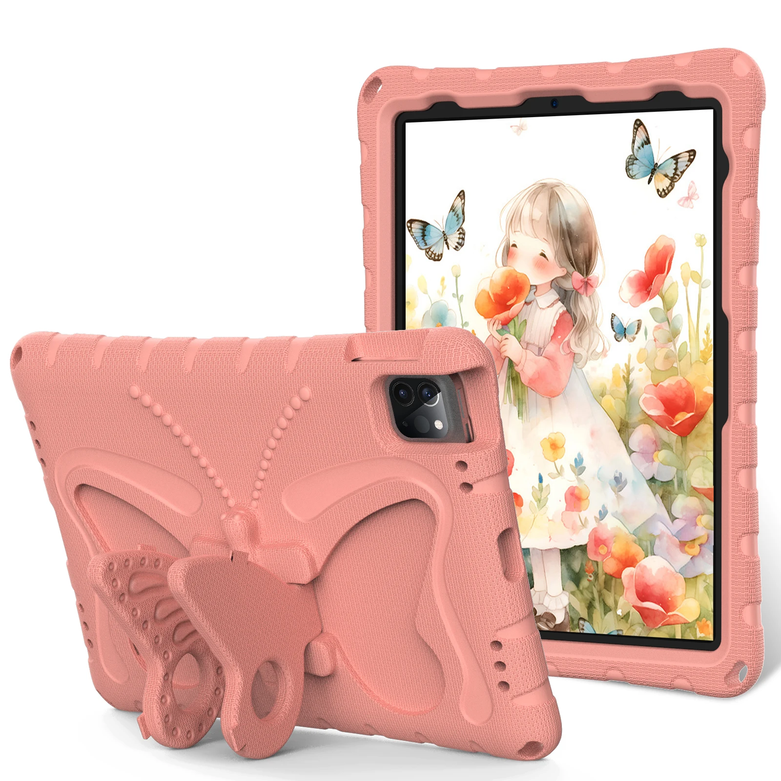 Children's Lightweight Shockproof iPad Case with Handle and Kickstand
