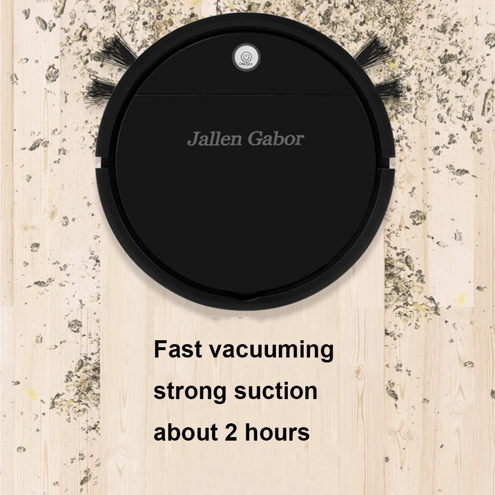 3 In 1 Cleaning Tool robot vacuum cleaner Multifunctional Household Cordless Robot Vacuum USB Rechargeable Time-Saving for Hard Floor Pet Hair Carpet
