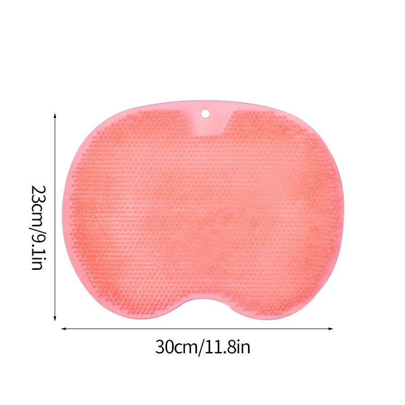Exfoliating Shower Massage Scraper for Bathroom, Non-slip Bath Mat, Back Massage Brush, Silicone Foot Wash, Body Cleaning Tool 6