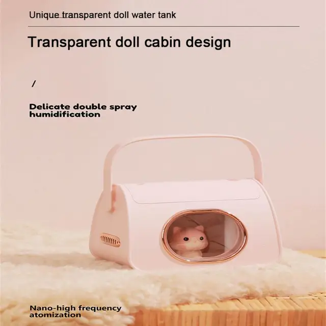 Mini Víz Feltöltés Dupla Spray -Hordozható Elektromos Párásító Asztali Otthoni Diffúzor Hálószobás Autóüzemek Usb - Image 3