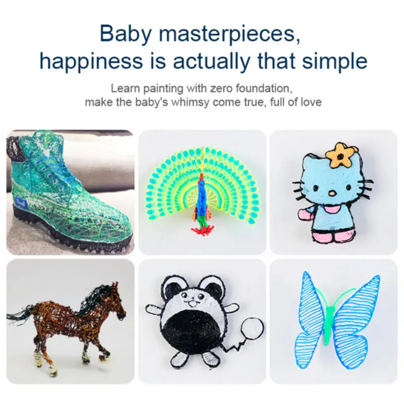 3D Pen 1.75mm PCL Filament 3D Printing Pens Drawing DIY For Kids Toys