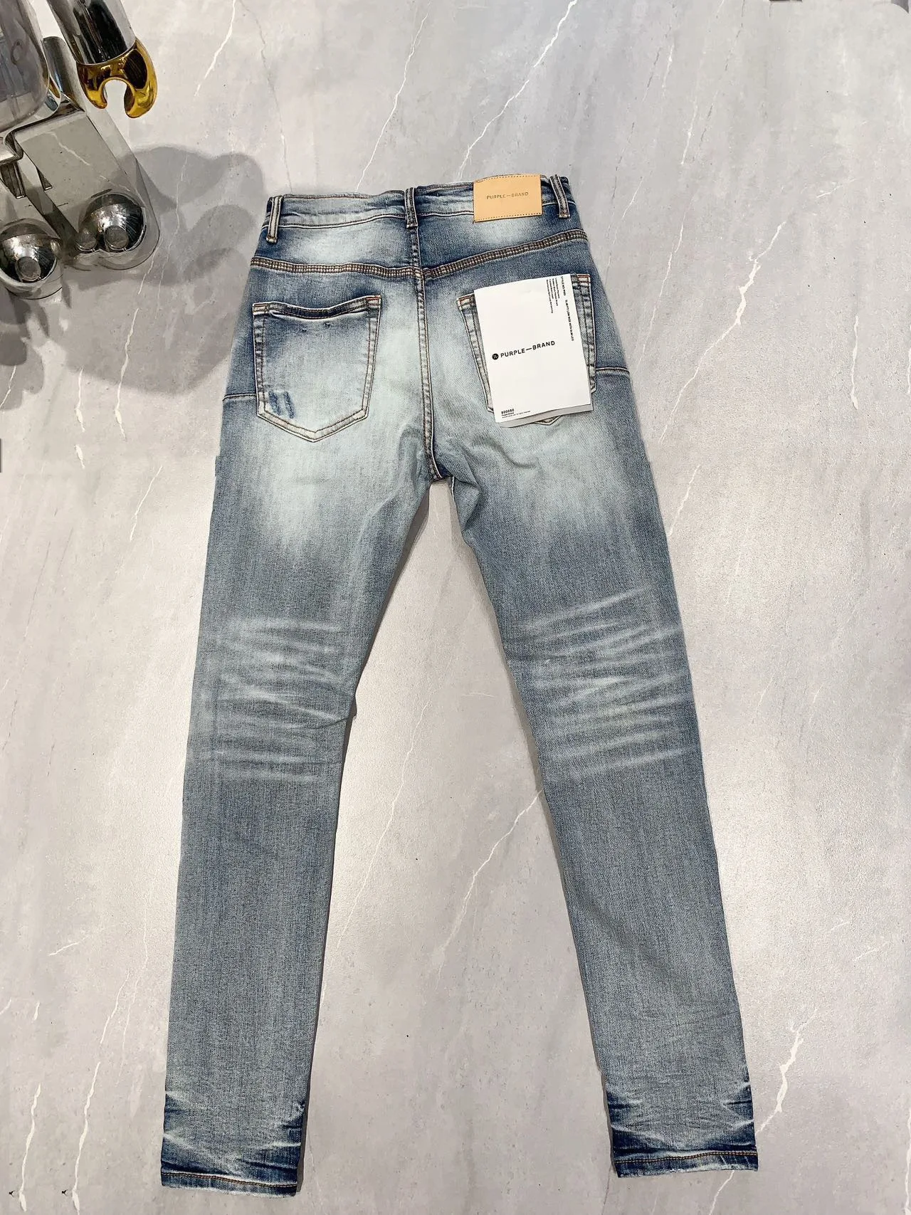 

Purple Brand jeans denim pants with fashion high quality repair low raise skinny denim patches 1:1 28-40 size pants