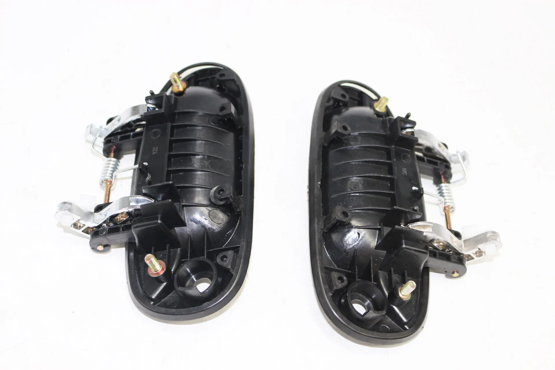 2Pcs 크롬 외부 도어 핸들 전면 LH + RH 승객 0K2FB58410 0K2FB58420 Kia Carens 2002-06 용