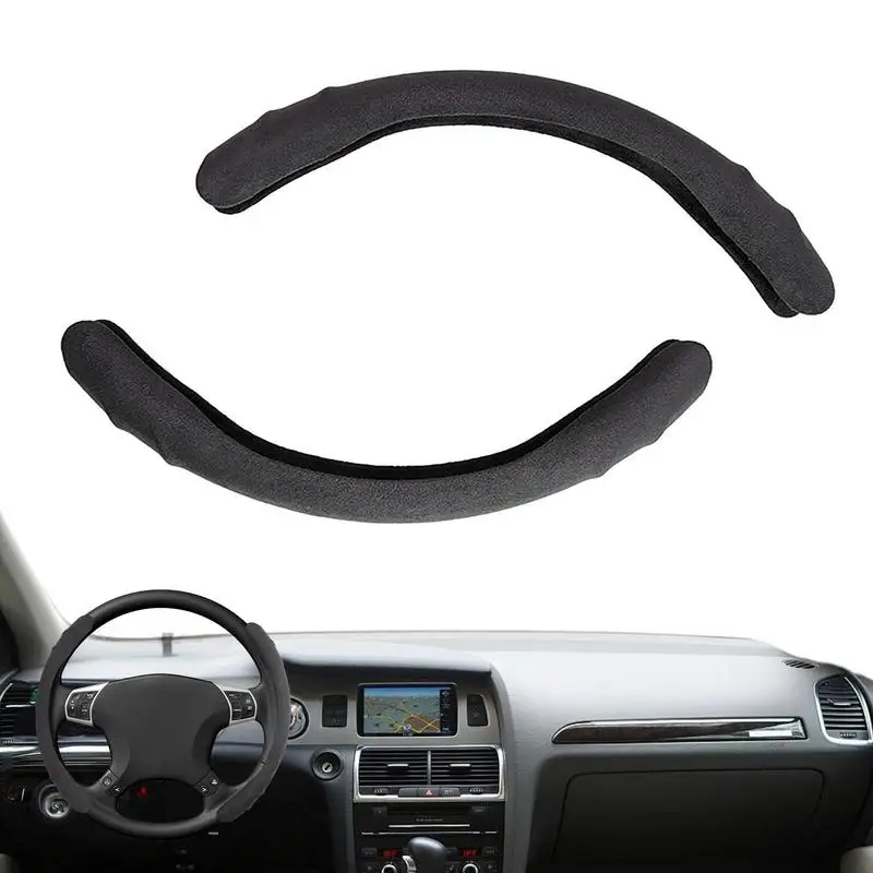 

Car Wheel Cover Carbon Fiber Steering Wheel Cover For Car Comfortable Grip Universal Fit Anti-Slip Wheel Cover For Truck RV SUV