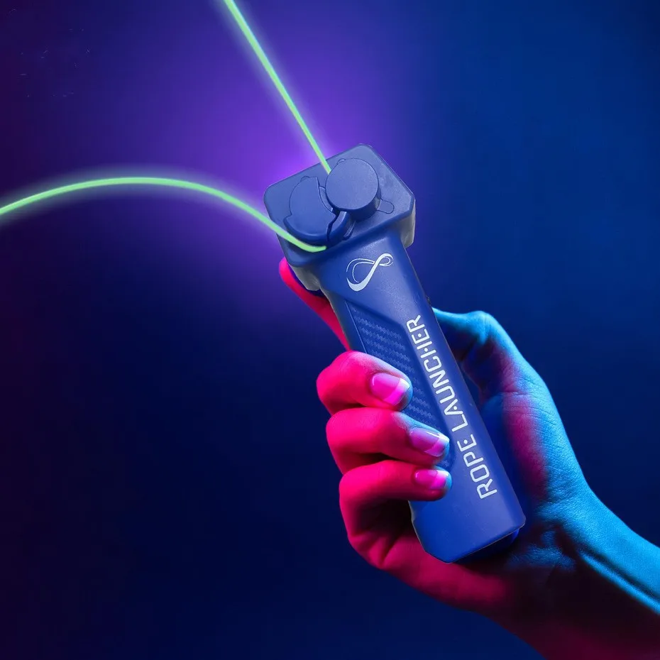 String Launcher Toy Glow-in-the-dark Rope Launcher Handheld Can Adjust The Speed of The Rope Propulsion Novelty Stress Relieving Toys