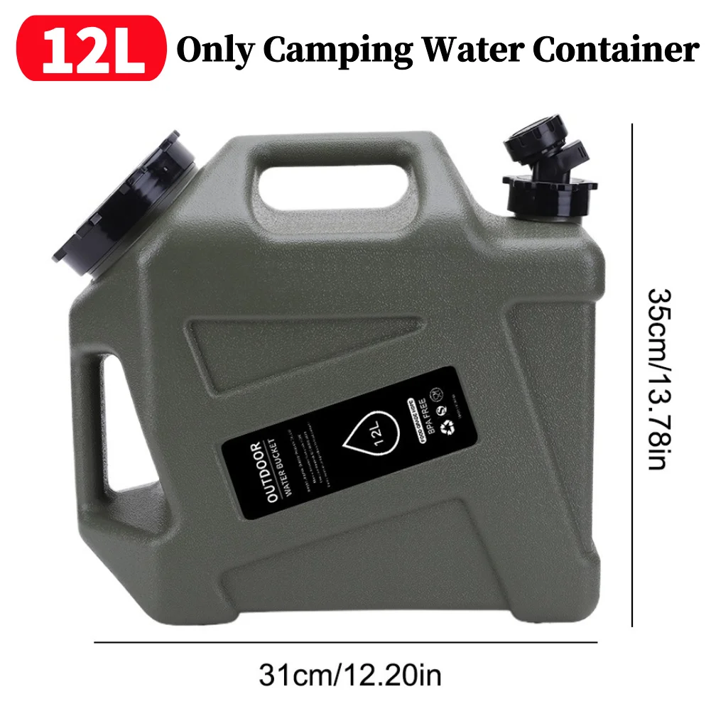 12/13/18.5L حاوية مياه للتخييم سعة كبيرة دلو للماء...