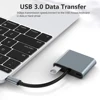 Tebe USB-C Hub 4 IN 1 Type-c to 4K HDMI-adapter VGA USB 3.0 Splitter with 100W PD Fast Charging for Macbook Dell Lenovo Huawei 6
