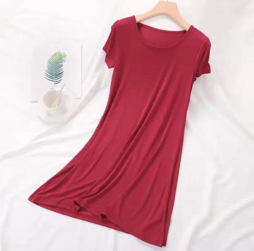 Women Nightgowns, Women Nightdresses, Sleeping Dress Modal Ladies Spring Summer