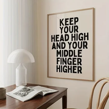 Motivational Quote Canvas Print Attitude