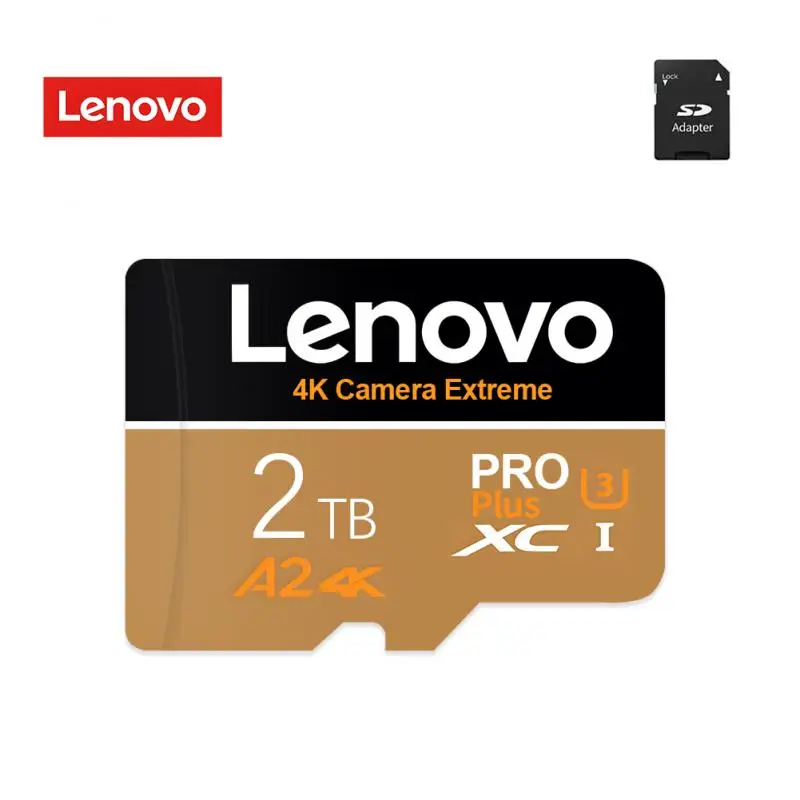 Lenovo 2Tb 1Tb Sd Memory Card 128Gb A2 Tf Sd Flash Memory Card 256Gb 512Gb 64Gb 32Gb Tf Card Adapter Fotocamera/Tablet/Dash Cam