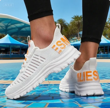 أحذية نسائية كاجوال في الهواء الطلق قابلة للتنفس شبكية مضادة للانزلاق احذية الجري عصرية محايدة متعددة الاستخدامات أحذية رياضية للتنس Tenis Masculino 2