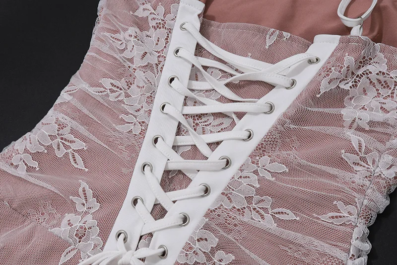 Elegante vestido de noche de fiesta para mujer, de manga larga, con encaje estampado de patchwork, sexy, para otoño e invierno, nuevo, ajustado con tirantes.