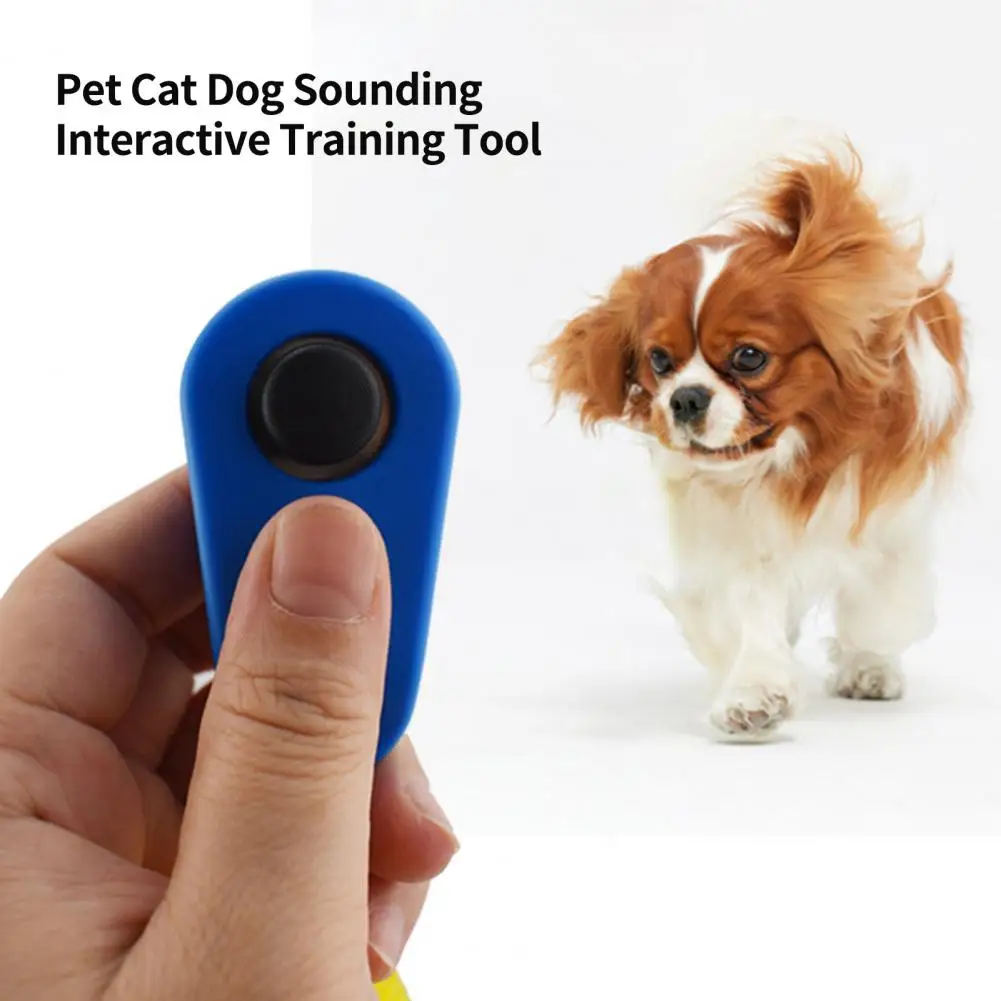 Pet Training Clicker Dog Supplies Comfortable Button Pet Rattles Finger Ring Trainer Compact Cat Dog Behavior Reinforcer Trainer Supplies