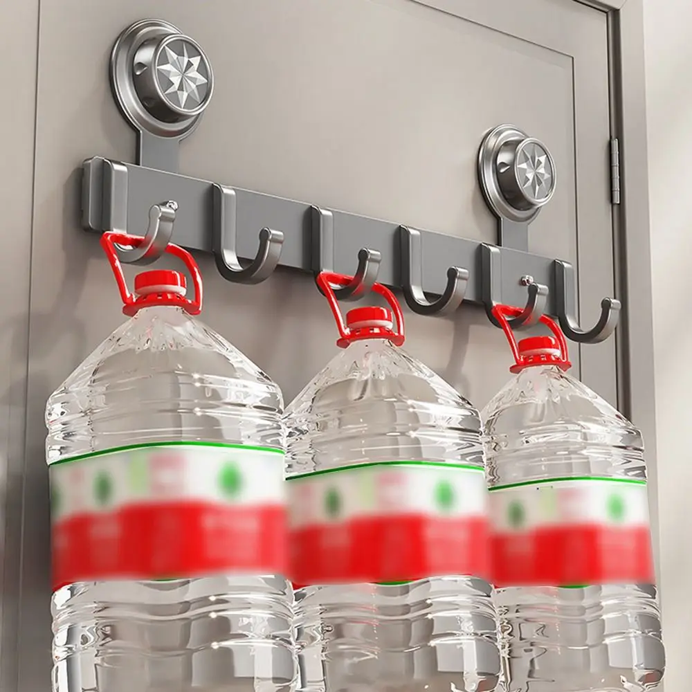 Waterproof Suction Cup Door Hook Wall Mounted Strong Load-bearing Wall Clothes Hanger Space Saving Reusable Bathroom Towel Rack