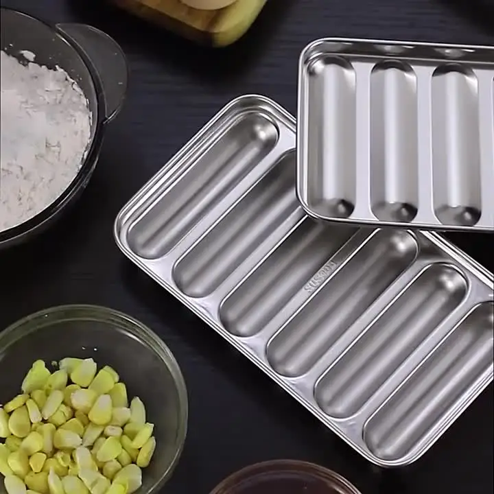 Hot-dog mould 18 cells - 155x41x25 mm - Maé innovation