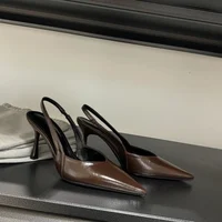 New Fashion Slip-on Women's High Heels Solid Office and Career Sexy Pointed Toe Heeled Sandals Women High Heel Pumps - Image 6