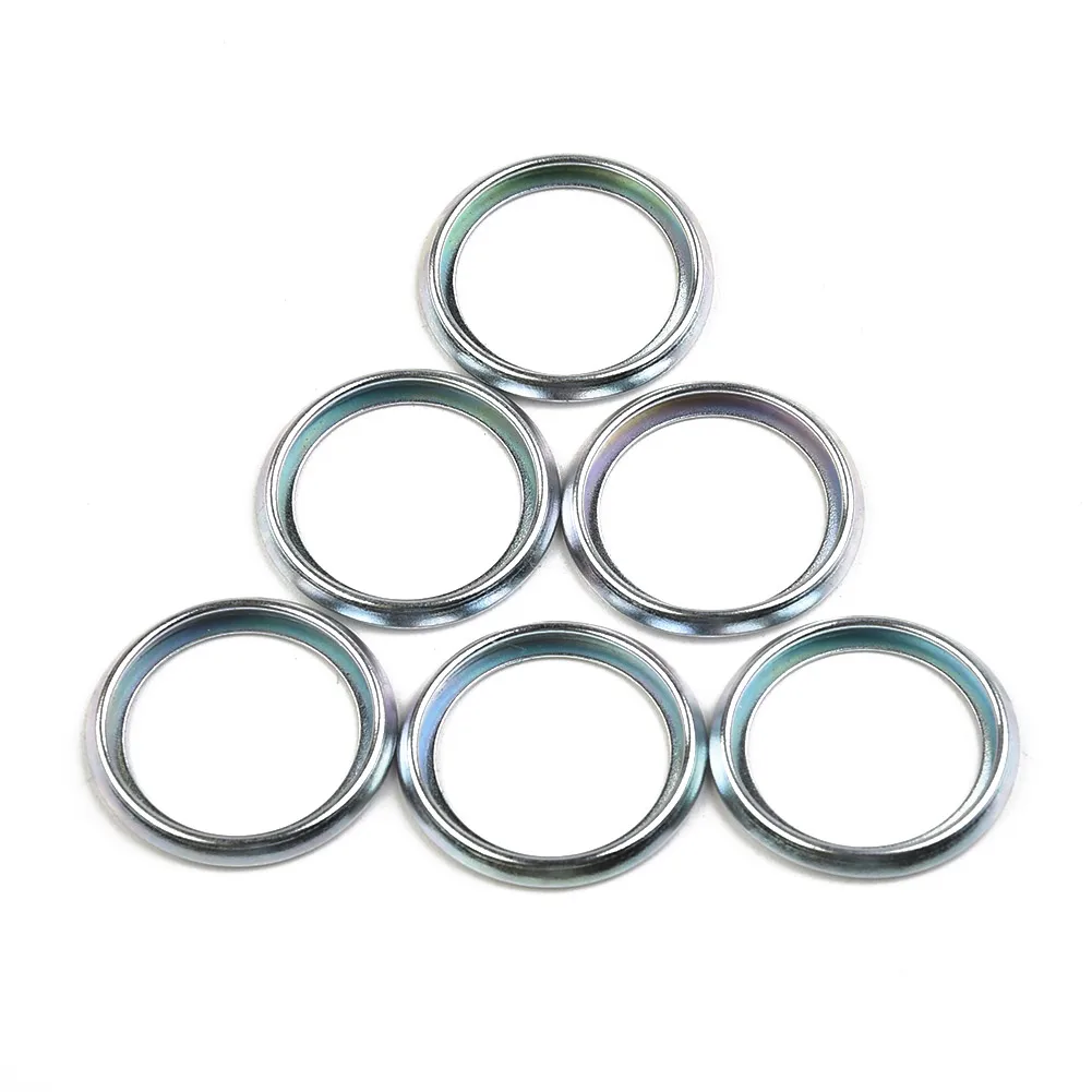 Oil Drain Plug Crush Washer Gasket Set 6pcs 16mm For Crossre 2011-18 oil drain plug gasket oil drain plug seal washer sealing washers