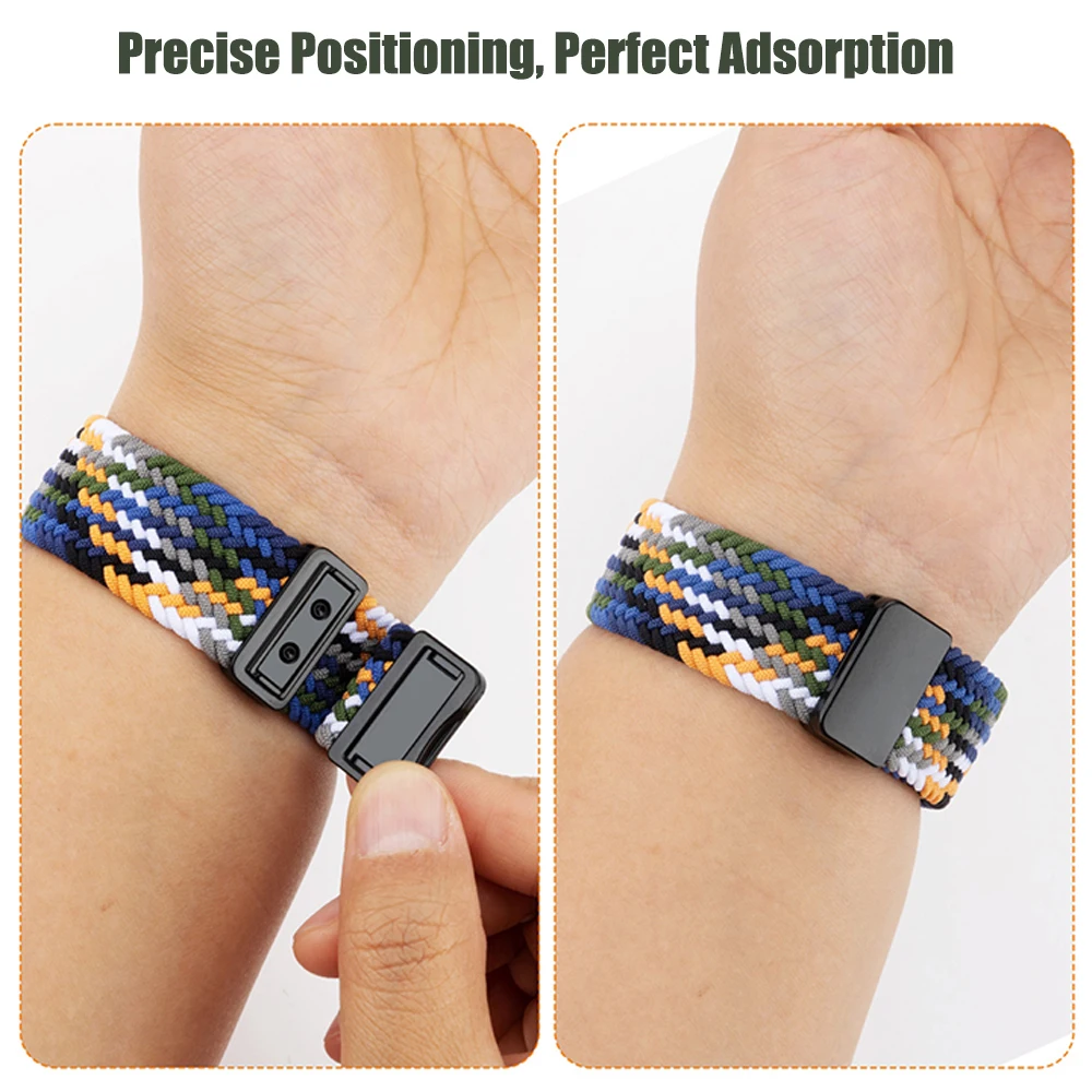 Breathable Braided Nylon Magnetic Watch Strap - 20mm/22mm
