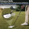Golf Impact Tape Labels 125Pcs Golf Club Impact Stickers for Woods Analysis Golf Training Aids for Swing Practice 5