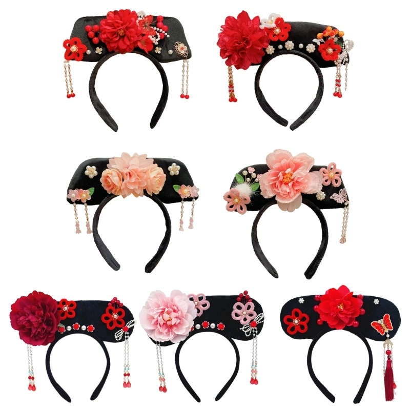 

Chinese Princess Headbands Chinese Flower Cosplay for Historical Reenactment Dropship