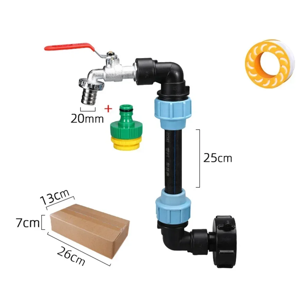 3/4 Inch Gooseneck IBC Tank Adaptor With Outlet Valve 3/4 Inch Gooseneck Coarse Thread 2 Way Brass Tap IBC Tank Fitting ibc tank fitting