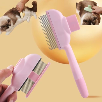 Cat Grooming Massage Brush Pet Open Knot Removes Hairs Cleaning Bath Brush Kitten Comb Cat Accessories