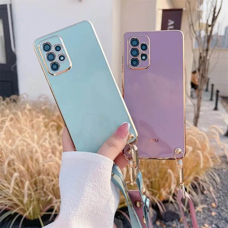 Slim Crossbody Lanyard Silicone Case with Cord for Oppo Realme GT Series