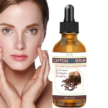 30ml Caffeine Eye Serum Anti-Wrinkle Tightening Skin Remove Eye Bags Fade Fine Lines Dark Circles Brighten Eye Cream Care - Thumbnail 2