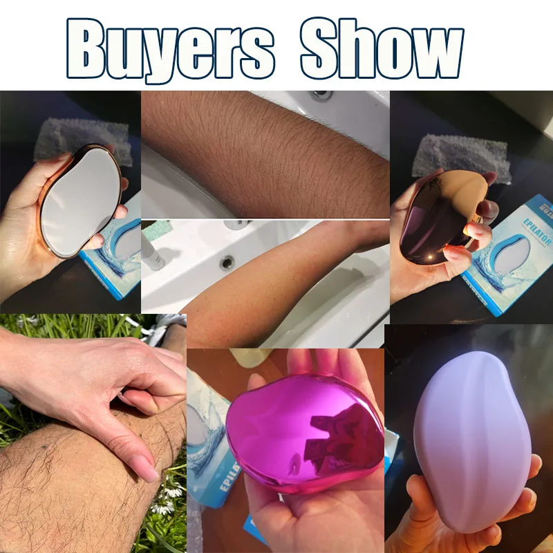 Nano Crystal Epilator Stone Physical Hair Remover Eraser Painless Epilator Depilatory Gum Ladies Women Man Can Washable Clean 2