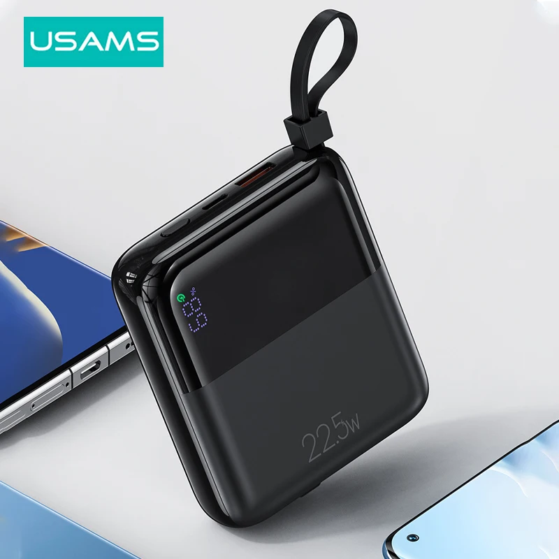 Power Bank Xiaomi Iphone Usams Power Bank Built Cable Usams 10000mah Power Bank Power Bank
