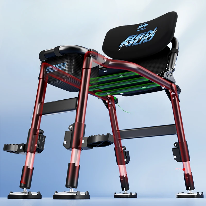 CD16 Lightweight Fishing Chair Portable Chair All-Terrain Fishing Seat Strong Load-Bearing Ideal for Outdoor Adventures