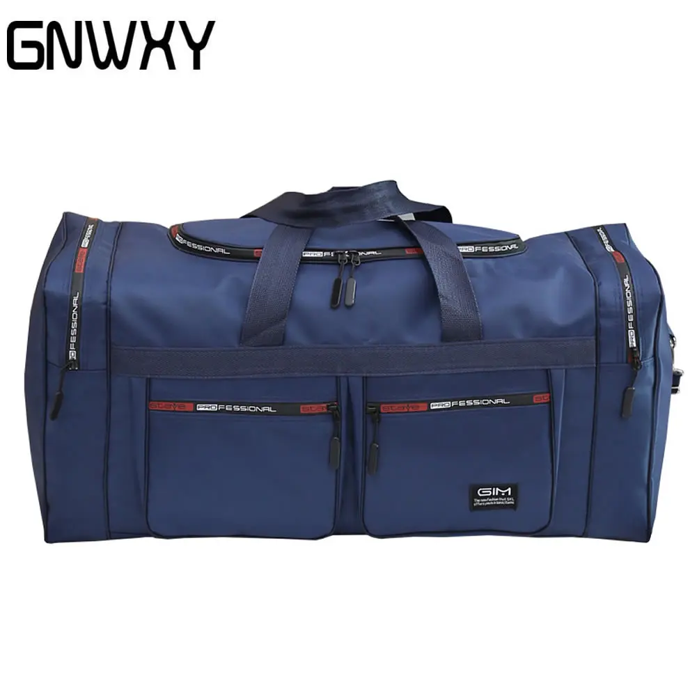 GNWXY Shoulder Large Capacity Travel Bags Korean Version Waterproof Oxford Cloth Oversized Duffel Bag Men Luggage Big Handbag