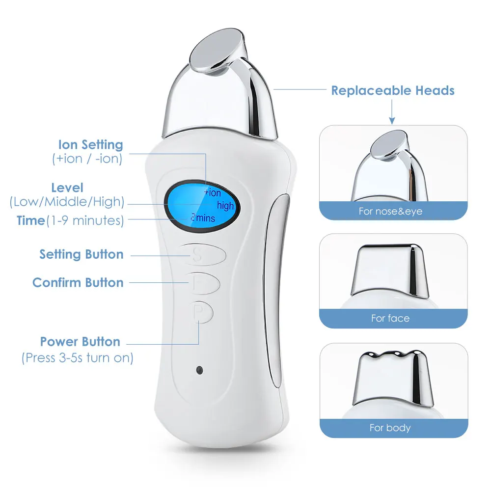 Microcurrent Facial Lifting Machine Electric Mini Beauty Instrument Handheld Galvanic Spa Skin Tightening Body Slimming Massager Facial Massager Facial Massage Instrument Beauty Instrument