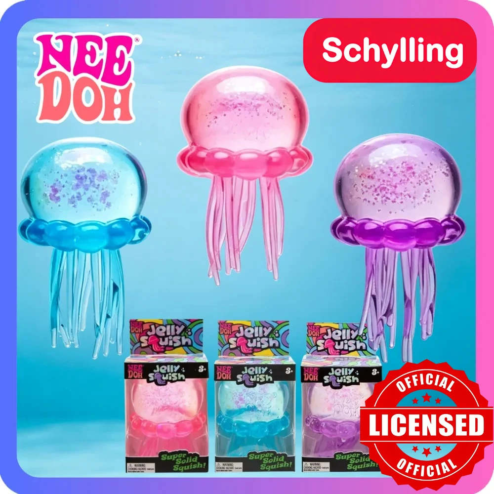 High Quality Needoh Nice Cube Fuzz Ball Jellyfish Squishy Blind Box Soft Stress Relief Toy Cute Relaxing Squeeze Sensory Toy 1