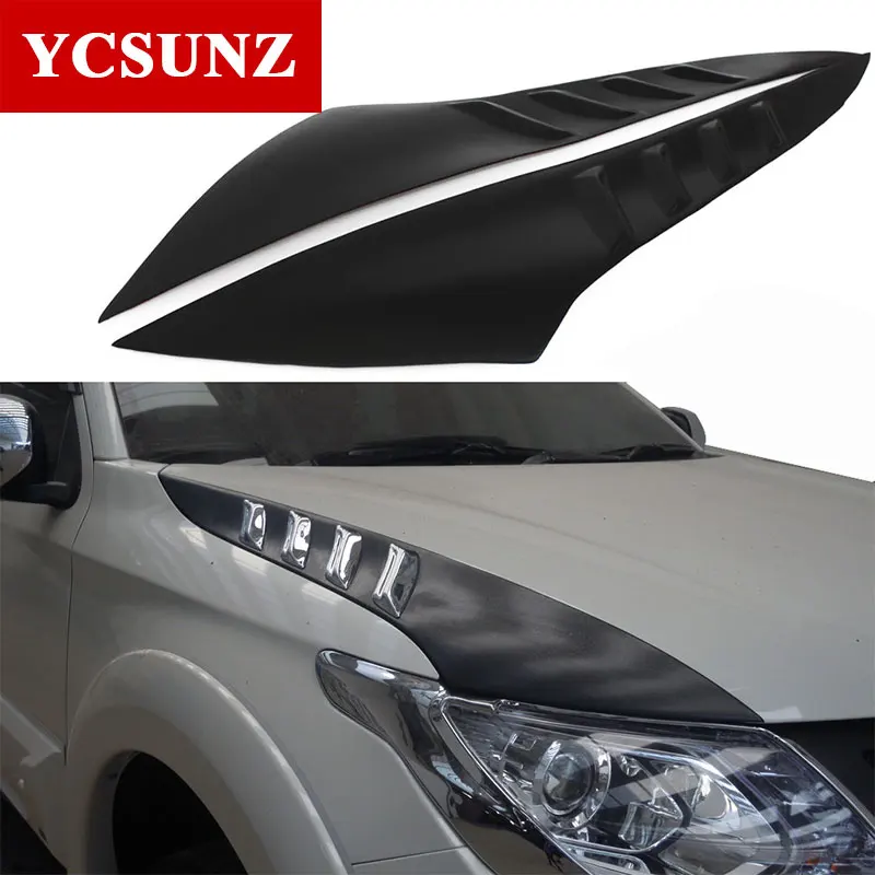 Side Bonnet Scoop Cover For Mitsubishi l200 Triton 2015 Strada Double Cab Car Accessories Ycsunz,car accessories
