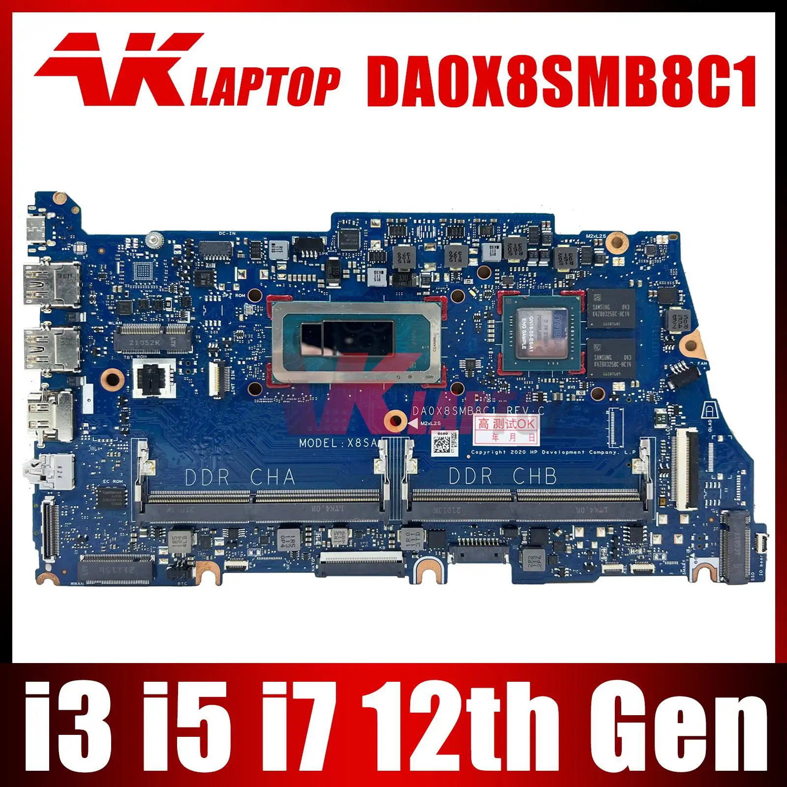 

For HP 440 G8 X8S DA0X8SMB8C1 Laptop Motherboard With i3 i5 i7 12th Gen CPU Mainboard w/ GPU 100% testing ok