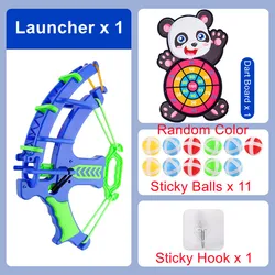 Montessori Slingshot Sticky Ball Target Game (Panda x 11 Balls)