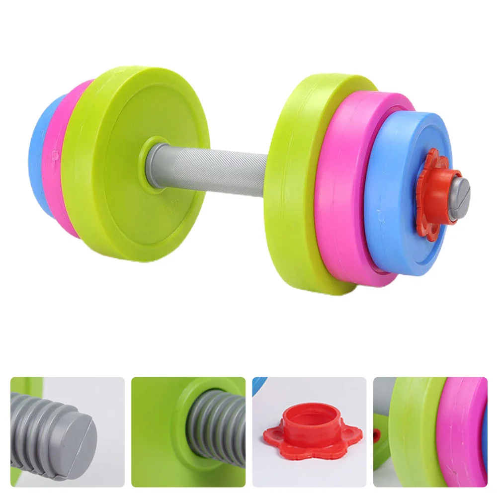 

Kids Ergonomic Dumbbell Toy Adjustable Children Morning Exercise Barbell Weightlifter Kindergarten Barbell Dumbbell