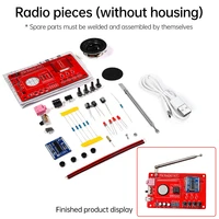 RDA5807 87-108MHZ FM Radio DIY Kit Welding Practice Parts Simple/with Digital Display Micro USB - Image 5