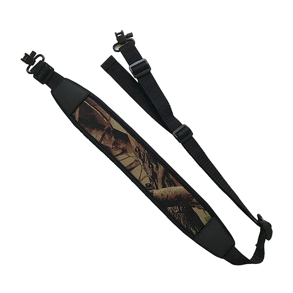 Jungle Tactical 2-Point Harness Rifle Sling with Swivels Durable Shoulder Padded Strap Adjustable Nylon Hunting Straps 3