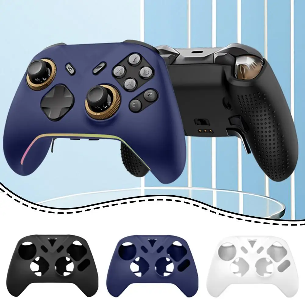 Enhanced Silicone Protective Controller Case with Joystick Caps - Drop-proof, Scratch-resistant, and Sweat-resistant