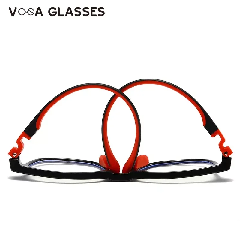 Anti Blue Light Kids Glasses Square Children Boy Girls Computer Transparent Blocking Reflective Eyeglasses Silicone Soft Frame