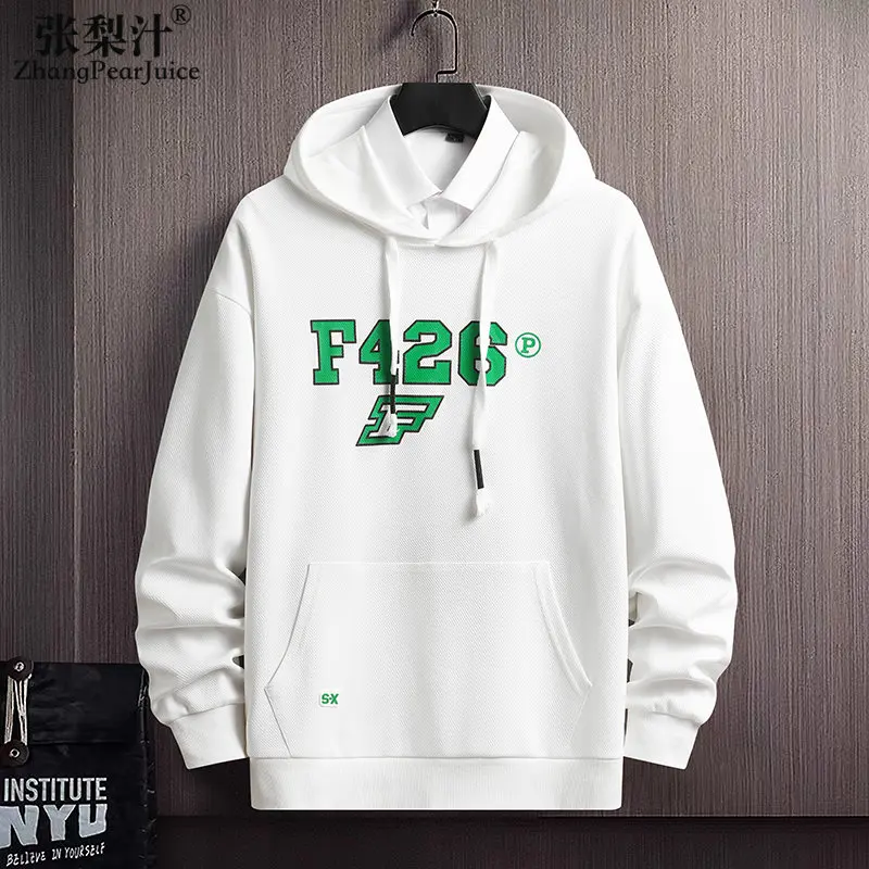 

Fashion Men Sweatshirt Letter Print Hoodie Tracksuits Pullovers Harajuku Sweatshirt Mens Sudaderas Hombre Loose Casual Hooded